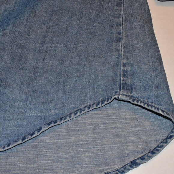 Loft Long Sleeve Button Down Linen Blend Shirt Top Size S - Picture 10 of 13